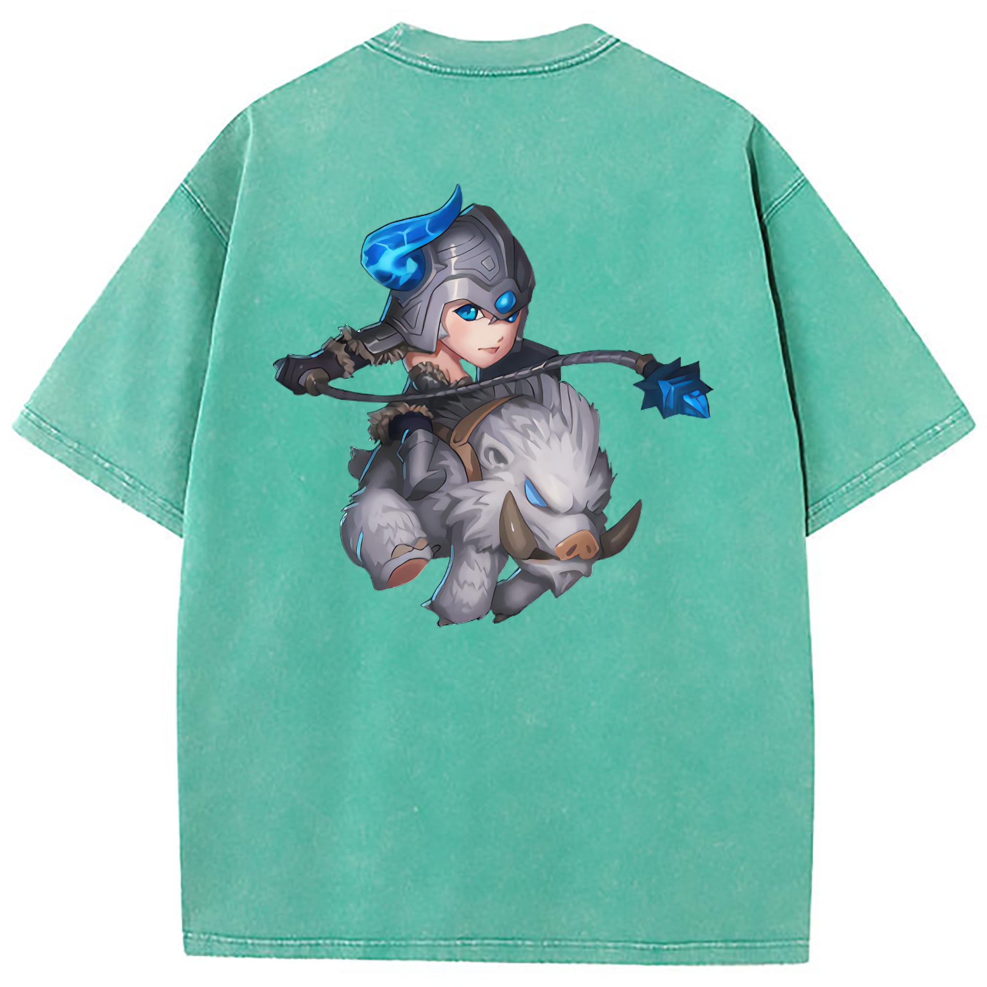（画像用） リーグ・オブ・レジェンド League of Legends LOL 綿100% ヴィンテージ風 半袖Tシャツ（背面プリント）